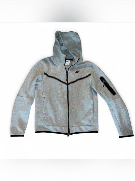 Nike Other - Nike Tech Men’s Gray Hooded Full-Zip Jacket with Black Trim
